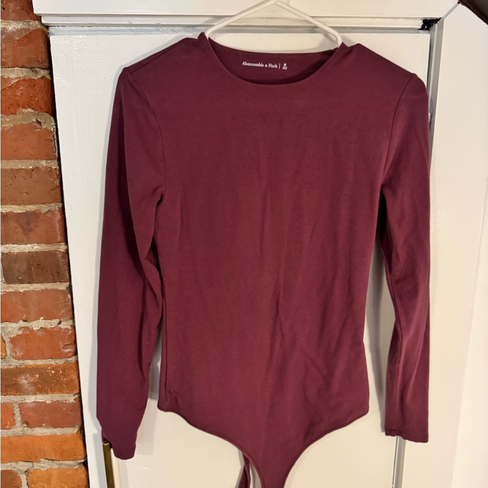 Abercrombie & Fitch Burgundy Long Sleeve Top